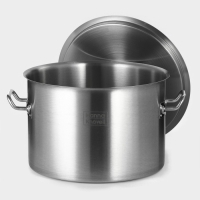 Кастрюля из нержавеющей стали Hanna Kn&ouml;vell, 15 л, d=30 см, h=20 см, толщина 0,8 мм, дно ТРС, толщина дна 4,4 мм, 201 сталь, металлическая крышка, индукция