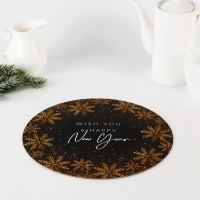 Подложка под торт усиленная &laquo;Загадай желание&raquo;, 30 см, 2 мм, Новый год