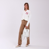 Рюкзак городской на молнии, цвет белый Рюкзак городской на молнии, цвет белый