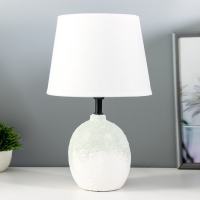 Настольная лампа "Зефир" Е14 40Вт белый голубой 30х30х33см RISALUX Настольная лампа "Зефир" Е14 40Вт белый голубой 30х30х33см RISALUX