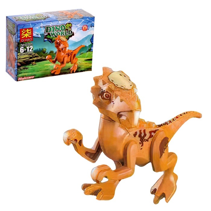 Конструктор блочный &laquo;Динозавры&raquo;, 12 видов, МИКС