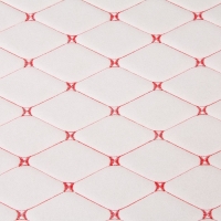 Обшивка салона авто 100&times;160&times;0,7 см, кожзам/поролон, ромб, красная строчка