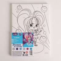 Картина по номерам для детей &laquo;Сладкая девчонка&raquo;, 21 х 15 см