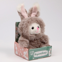 Мягкая игрушка «Зайка», цвет серый Мягкая игрушка «Зайка», цвет серый