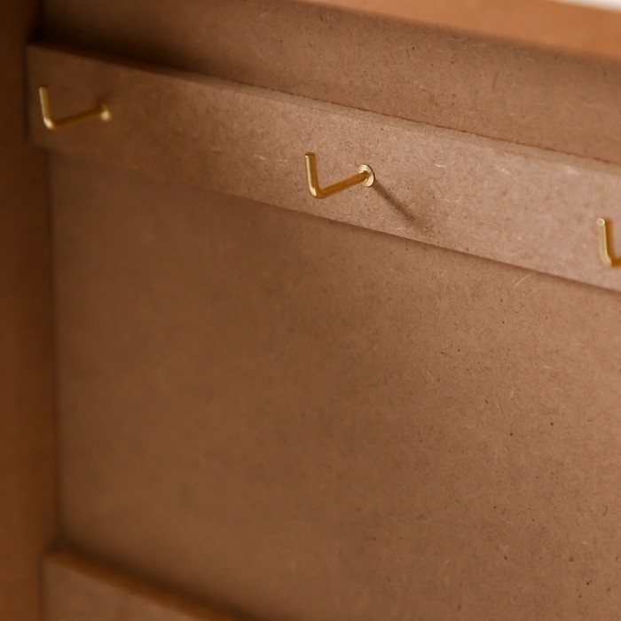 Ключница дерево 6 крючков "Связка ключей" 19,5х5,5х26 см