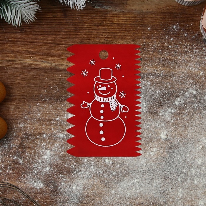 Новый год. Набор кондитерских шпателей &laquo;Всё сбудется&raquo;, 11.5&times;8 см, 11.2&times;6.5 см, 10&times;7 см, 3 шт