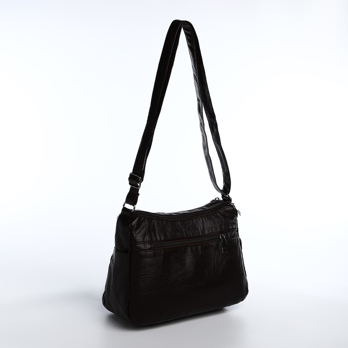 Сумка-мешок на молнии, цвет коричневый Сумка-мешок на молнии, цвет коричневый