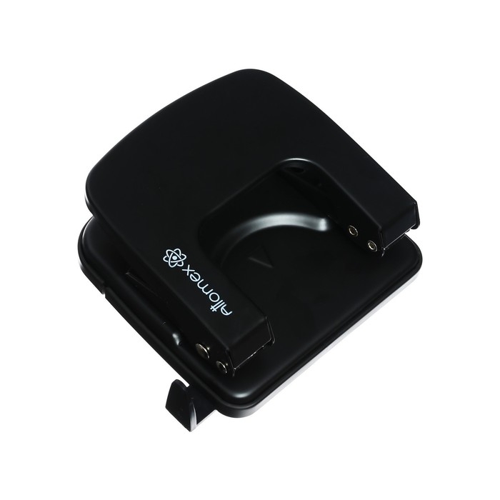 Дырокол металлический 25 листов, Attomex, форматная линейка, чёрный