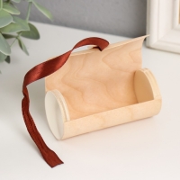 Шкатулка дерево под роспись тубус "Тонкий лист" с пуговкой 3,5х3,5х7,5 см Шкатулка дерево под роспись тубус "Тонкий лист" с пуговкой 3,5х3,5х7,5 см