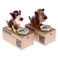 Копилка механическая &laquo;Собака с тарелкой&raquo;, цвета МИКС