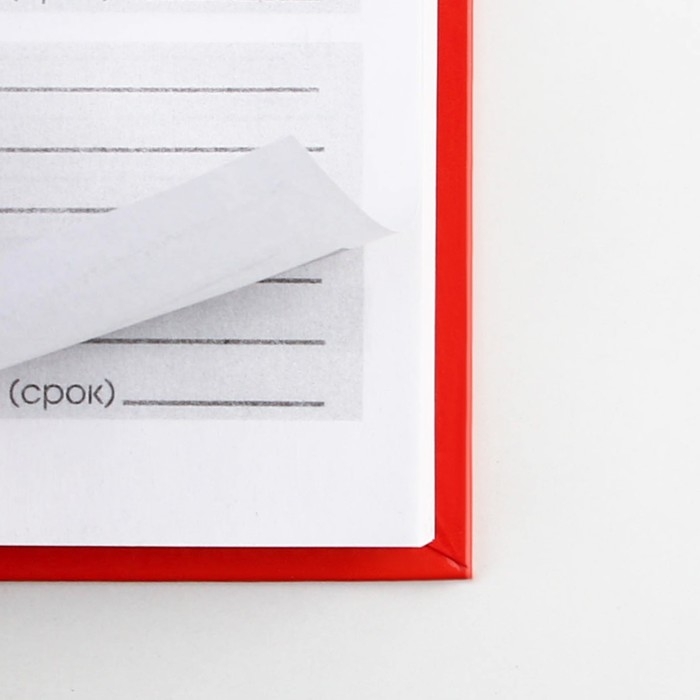 Ежедневник 100 целей &laquo;Красный&raquo;. Твердая обложка, глянцевая ламинация, формат А5, 80 листов.