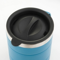 Термокружка &laquo;Мастер К&raquo;, 450 мл, с ручкой, сохраняет тепло 2 ч, 11&times;8 см, голубая