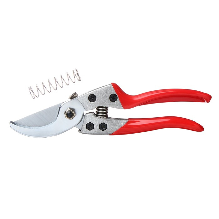 Секатор плоскостной, 9" (23 см), с пластиковыми ручками, Greengo