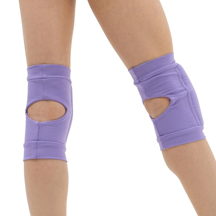 Наколенники для гимнастики и танцев Grace Dance, с уплотнителем, р. S, 7-10 лет, цвет сиреневый Наколенники для гимнастики и танцев Grace Dance, с уплотнителем, р. S, 7-10 лет, цвет сиреневый