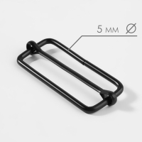 Пряжка регулирующая, внутренняя ширина - 50 мм, толщина - 5 мм, 5 шт, цвет чёрный Пряжка регулирующая, внутренняя ширина - 50 мм, толщина - 5 мм, 5 шт, цвет чёрный