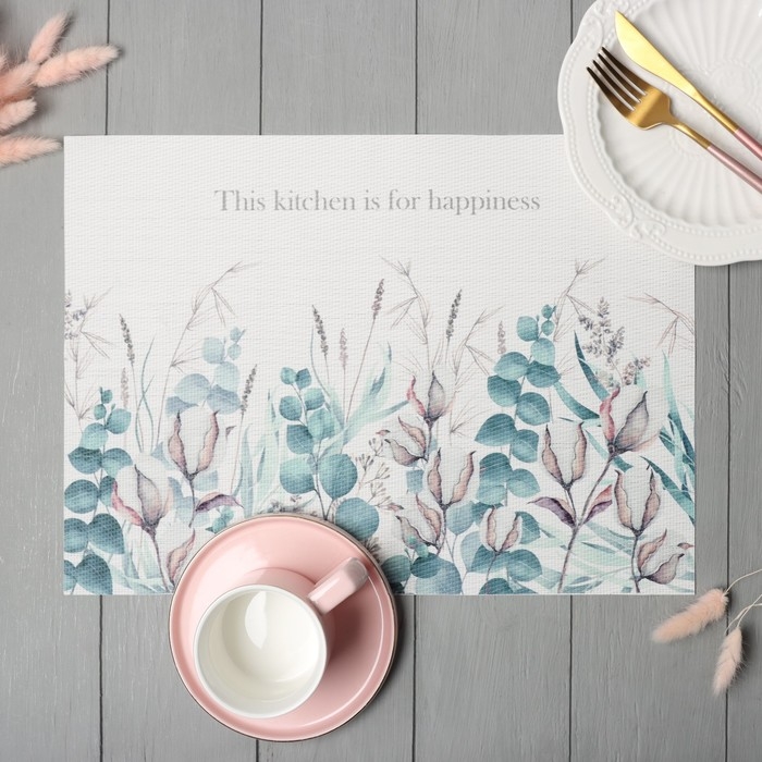 Салфетка на стол Доляна "Happiness" 40*29см