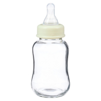 Бутылочка для кормления, классическое горло, стекло, быстрый поток, от 6 мес., 150 мл., цвет МИКС