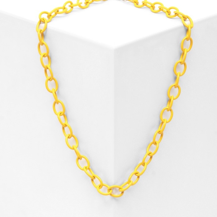 Чокер &laquo;Цепь&raquo; мультики, цвет жёлтый, L=37 см