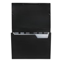 Папка картотека А4, Calligrata, 13 отделений, пластиковая, 700 мкм, чёрная Папка картотека А4, Calligrata, 13 отделений, пластиковая, 700 мкм, чёрная