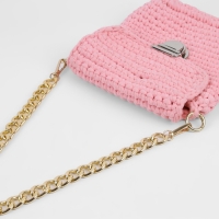 Цепочка для сумки, с карабинами, железная, 22 &times; 16 мм, 60 см, цвет золотой