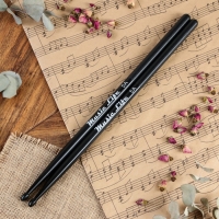 Барабанные палочки Music Life, 5A, нейлон, черные Барабанные палочки Music Life, 5A, нейлон, черные