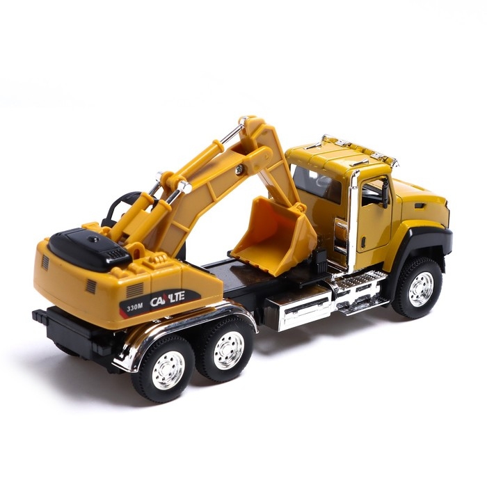 Грузовик металлический &laquo;Кран&raquo;, инерция, открываются двери, свет и звук
