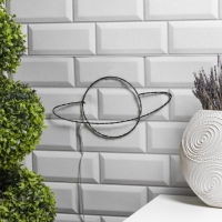 Светодиодная фигура «Планета» 30 × 15 см, металл, батарейки ААх2 (не в комплекте), свечение тёплое белое Светодиодная фигура «Планета» 30 × 15 см, металл, батарейки ААх2 (не в комплекте), свечение тёплое белое