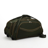 Сумка дорожная на колёсах, отдел на молнии, отдел для обуви, 3 наружных кармана, длинный ремень, цвет хаки Сумка дорожная на колёсах, отдел на молнии, отдел для обуви, 3 наружных кармана, длинный ремень, цвет хаки