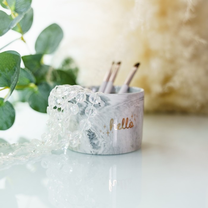 Горшок для цветов керамический, кашпо &laquo;Счастье&raquo; 5,5 х 8 см