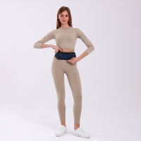 Поясная сумка на молнии, 3 отдела, цвет синий Поясная сумка на молнии, 3 отдела, цвет синий