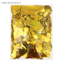 Наполнитель для шара «Конфетти круг», 2,5 см, фольга, цвет золотой, 500 г Наполнитель для шара «Конфетти круг», 2,5 см, фольга, цвет золотой, 500 г