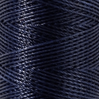 Нитки вощёные, круглые, 300D/3, 0,35 мм, 60 &plusmn; 2 м, цвет тёмно-синий