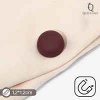 Магнит для платка &laquo;Минимал&raquo;, цвет матовый кирпичный в серебре