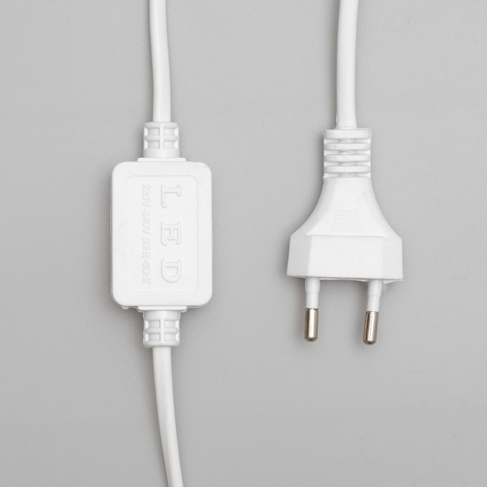 Светодиодная фигура &laquo;Олень с санями&raquo;, олень: 48 &times; 48 &times; 19 см, сани: 45 &times; 23 &times; 23 см, дюралайт, 216 LED, 220 В, мерцание, свечение белое/тёплое белое