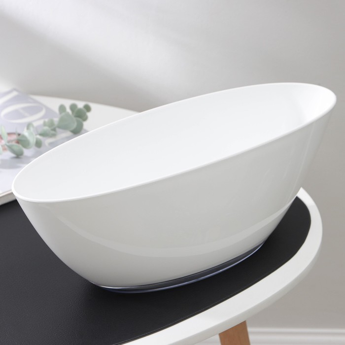 Горшок с поддоном &laquo;Лодочка&raquo;, 3 л, цвет белый