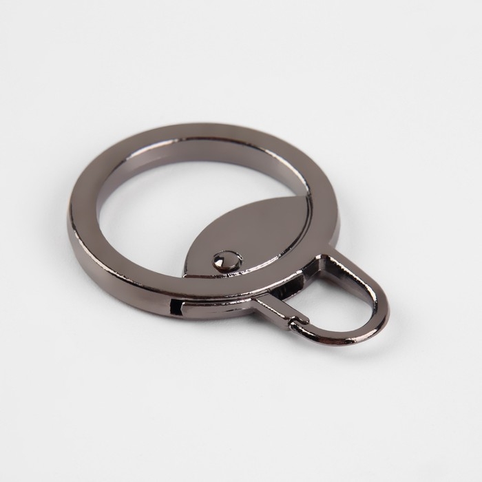 Пуллер для молнии, металлический, 3,8 &times; 2,8 см, 5 шт, цвет чёрный никель