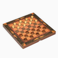 Шахматы деревянные, шашки, нарды, настольные игры, подарочный набор 3 в 1, 30 х 30 см