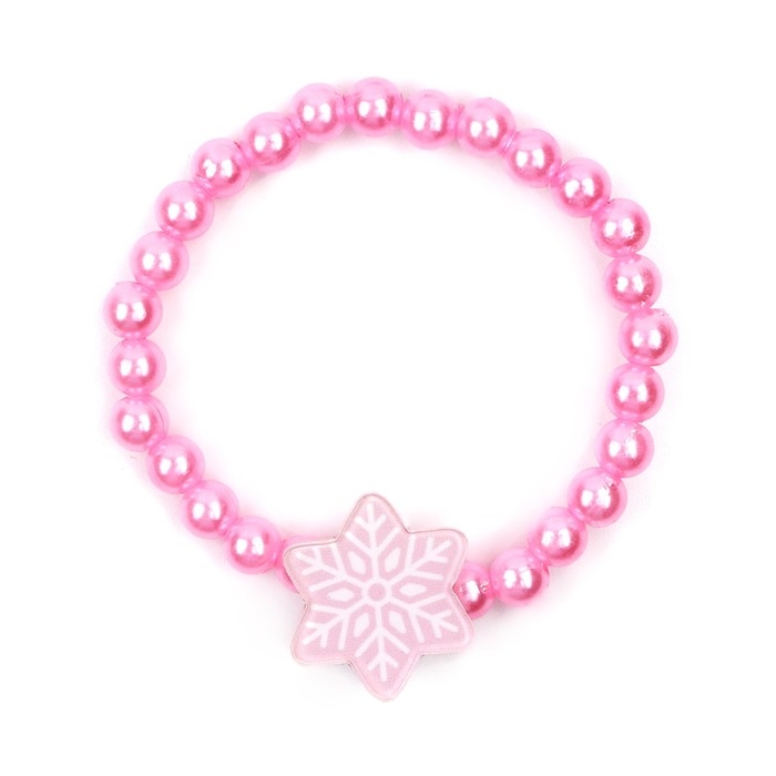 Браслет и бусы новогодние &laquo;Маленькой снежинке&raquo; на Новый год, 11 х 14 см