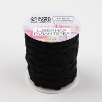 Тесьма декоративная &laquo;Вьюнчик&raquo;, 5 мм &times; 27 м &plusmn; 1 м, цвет чёрный №39