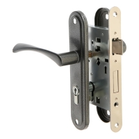 Замок врезной LOCKLAND RD007, с ручкой, цвет графит Замок врезной LOCKLAND RD007, с ручкой, цвет графит