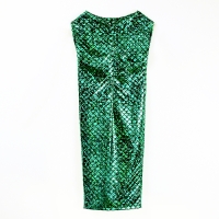 Карнавальный костюм "Сверкающая змейка" платье рост 104-110 см, перчатки, маска Карнавальный костюм "Сверкающая змейка" платье рост 104-110 см, перчатки, маска