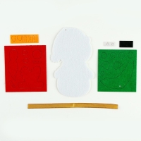 Ёлочная подвеска из фетра своими руками своими руками на новый год &laquo;Снеговик&raquo;, новогодний набор для творчества