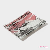 Набор для суши из стекла Доляна «Закат», 3 предмета: соусники 8×2 см, 8×6 см, подставка 25×15×2 см Набор для суши из стекла Доляна «Закат», 3 предмета: соусники 8×2 см, 8×6 см, подставка 25×15×2 см