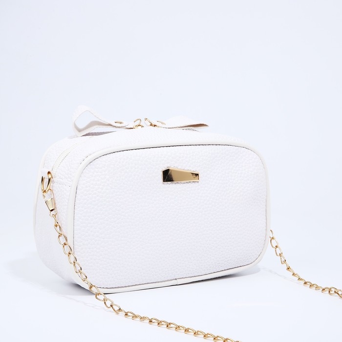 Сумка кросс-боди на молнии, цвет белый