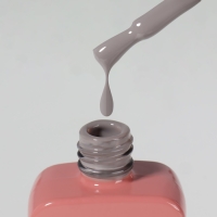 Гель лак для ногтей &laquo;SIMPLE&raquo;, 3-х фазный, 10 мл, LED/UV, цвет серый (110)