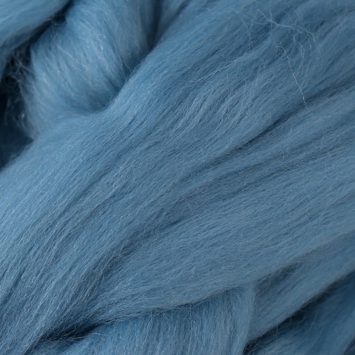 Шерсть для валяния 100% полутонкая шерсть 50 гр (160 северное море) Шерсть для валяния 100% полутонкая шерсть 50 гр (160 северное море)