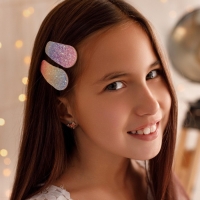 Заколки для волос &laquo;Единорог&raquo;, 2 шт, 6,5 х 11 см