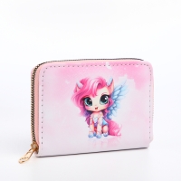 Кошелёк детский на молнии &laquo;Выбражулька&raquo;, цвет розовый