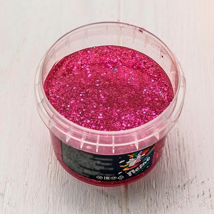 Слайм &laquo;Пегас&raquo;, голография, сиреневый, 90 г