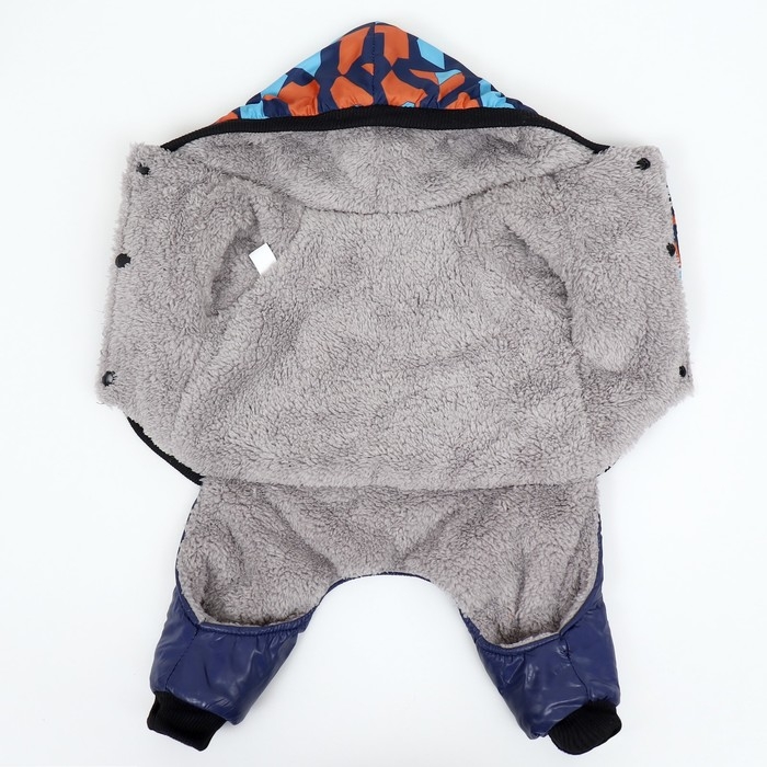 Комбинезон Комбинезон "Камуфляж" на меховом подкладе, размер L (ДС 35, ОШ 35, ОГ 45 см)